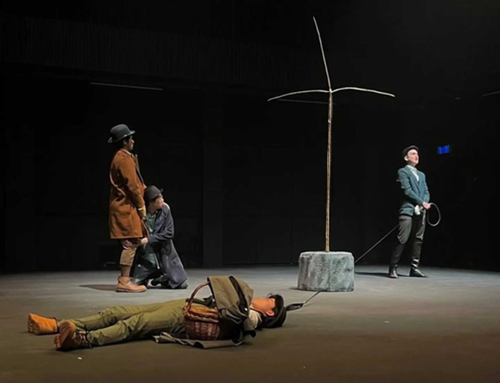 Waiting for Godot, a bare stage with a single tree